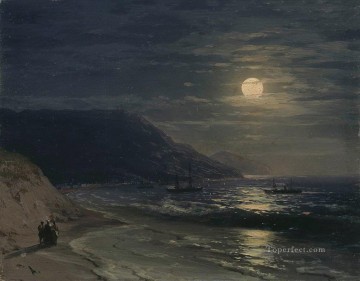 Ivan Aivazovsky yalta las montañas de noche Paisaje marino Pinturas al óleo
